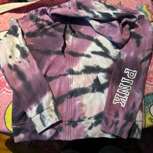 Pink zip up hoodie